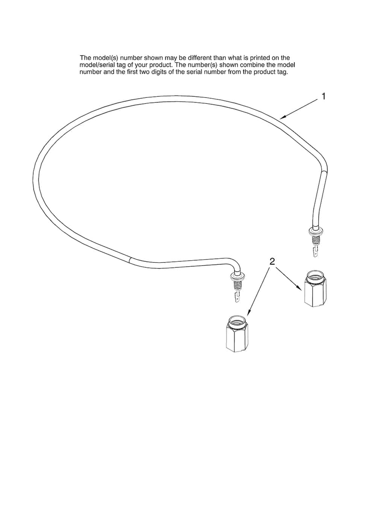 Heater Parts Diagram and Parts List for MDB6701AWB0  Maytag Dishwasher