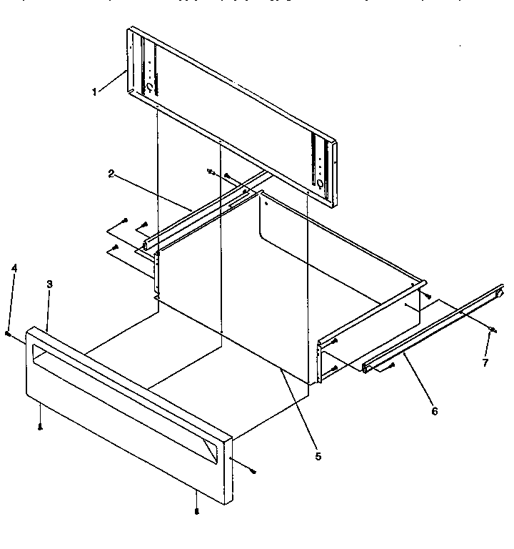 Storage Door Diagram and Parts List for ARG7600L-P1141298NL  Amana Range