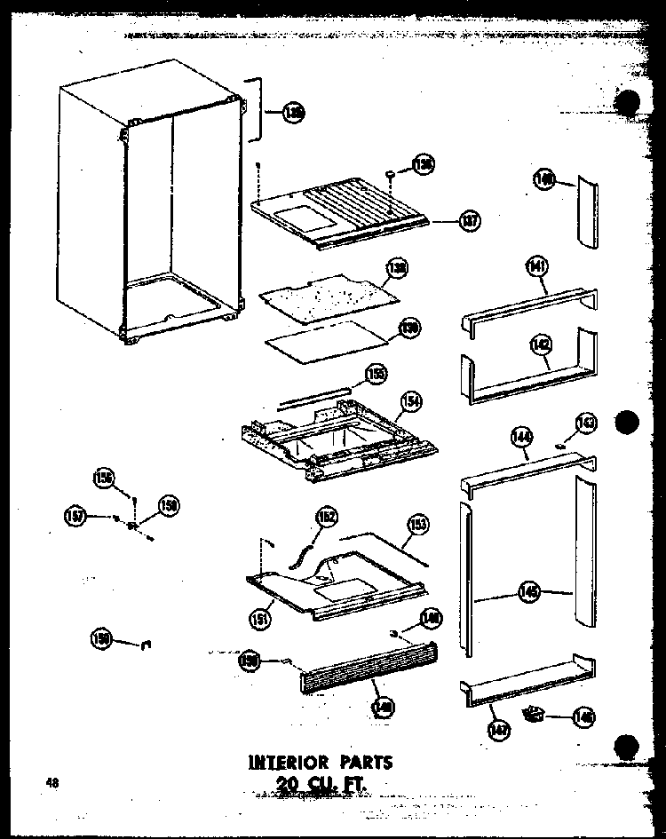 Section 24 Diagram and Parts List for TC18N-A-P60303-59WA  Amana Refrigerator
