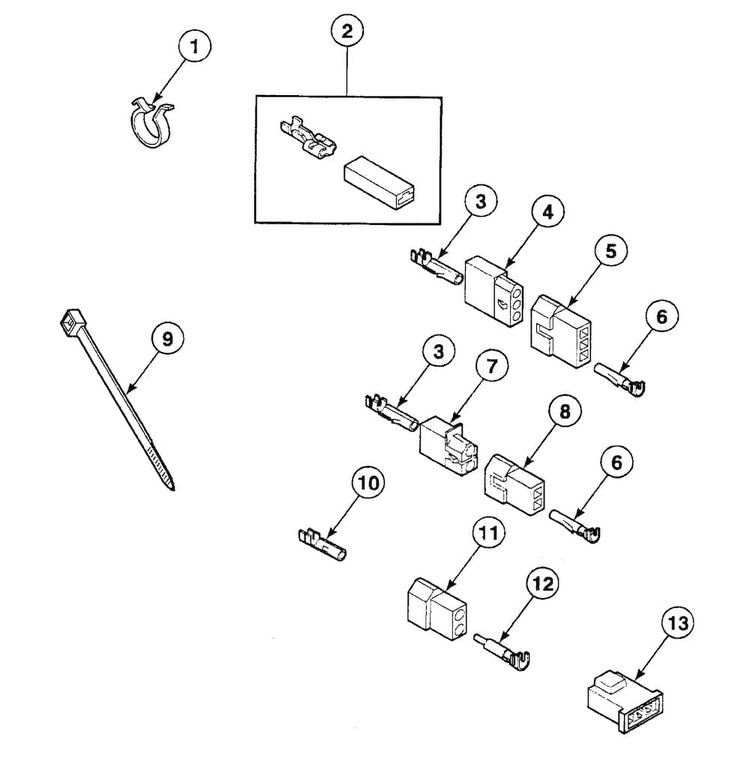 Terminals Diagram and Parts List for SSEY07LF1500  Speed Queen Dryer