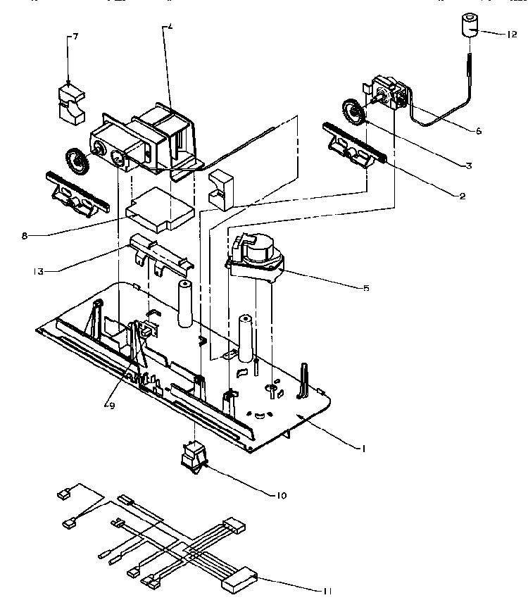 Control Panel Diagram and Parts List for TB18RL-P1184608WL  Amana Refrigerator