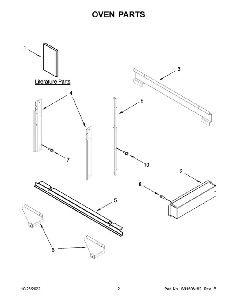 Oven Parts 2 Diagram and Parts List for JMC2427LM00  Maytag Microwave