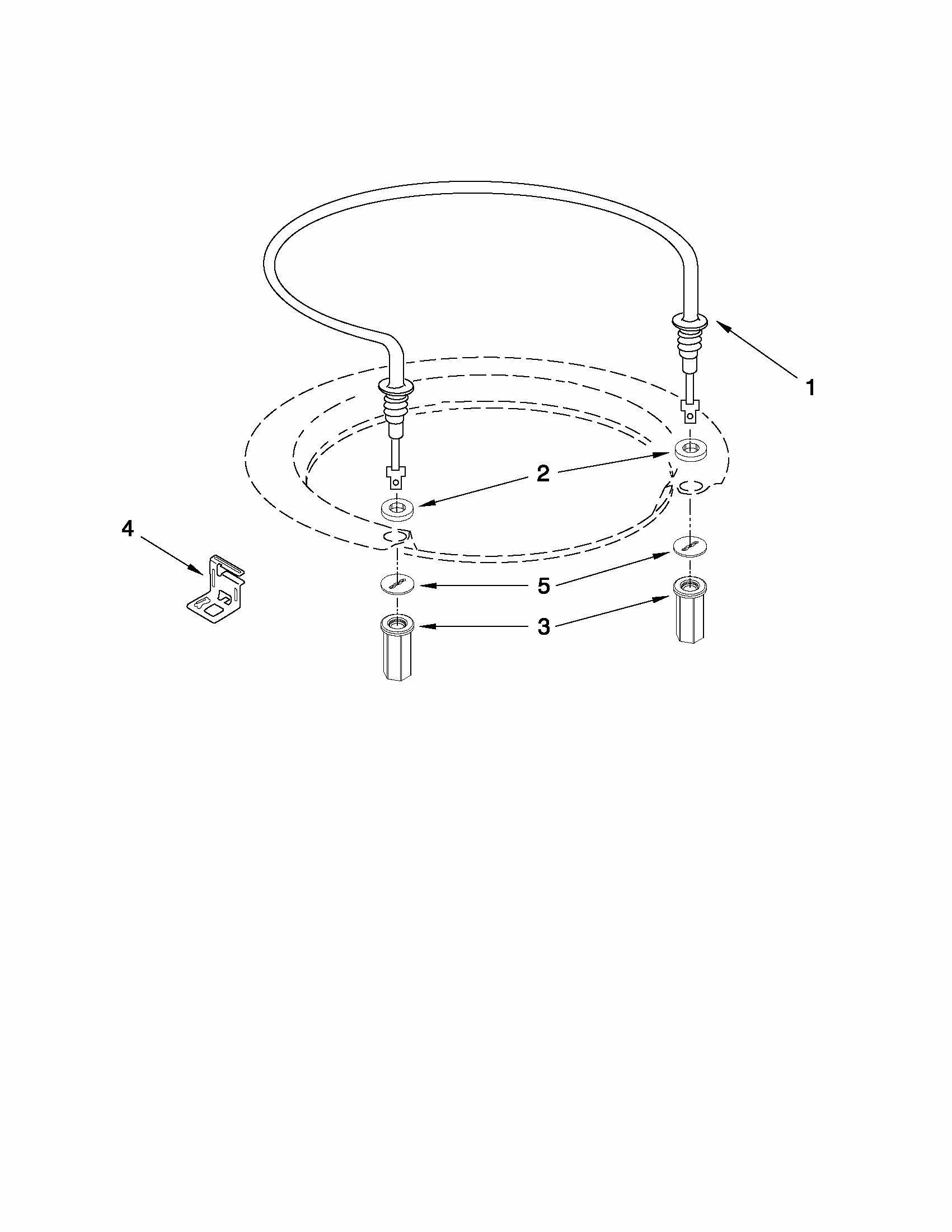 Heater Parts Diagram and Parts List for MDBH949AWB3  Maytag Dishwasher