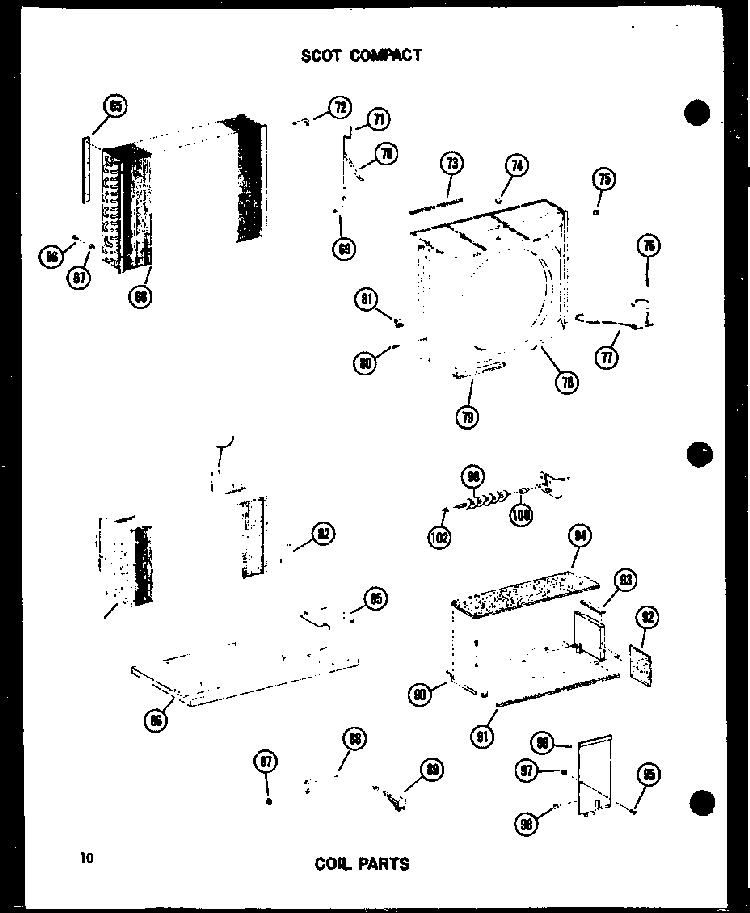 Coil Parts Diagram and Parts List for 113W-3W P54975-64R Amana Air Conditioner