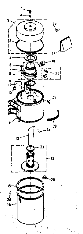 Installation Diagram and Parts List for 11640590  Kenmore Central Vacuum