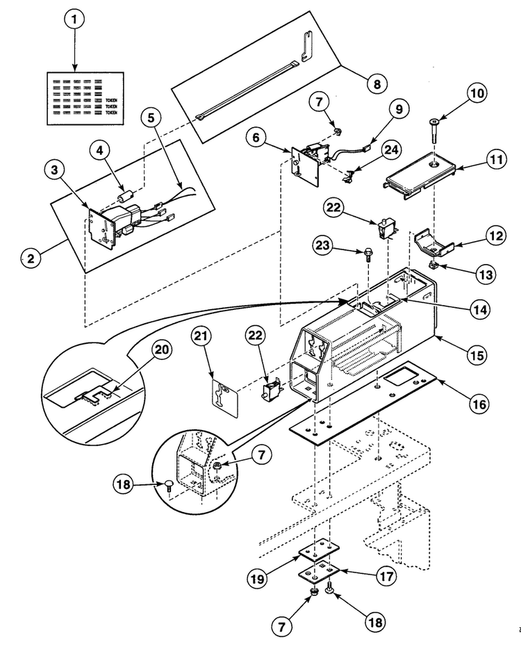 Meter Case Diagram and Parts List for SDGB09LJ  Speed Queen Dryer
