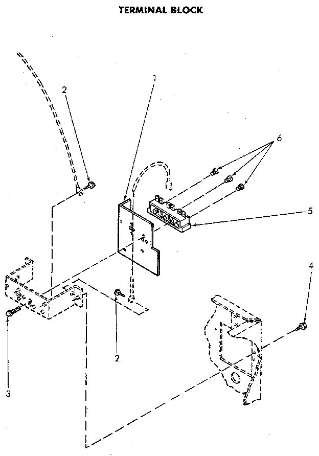 Terminal Block Diagram and Parts List for NE6813L43838  Speed Queen Dryer