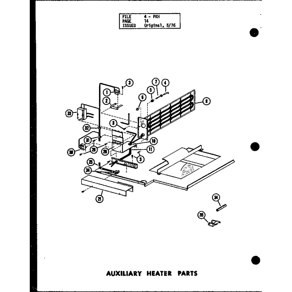 Diagram 1 Diagram and Parts List for D54444-6 P54444-6C Amana Air Conditioner