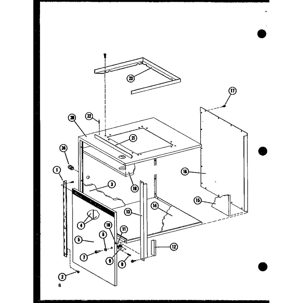 Diagram 12 Diagram and Parts List for BBH4830M-B P67331-6C Amana Air Conditioner