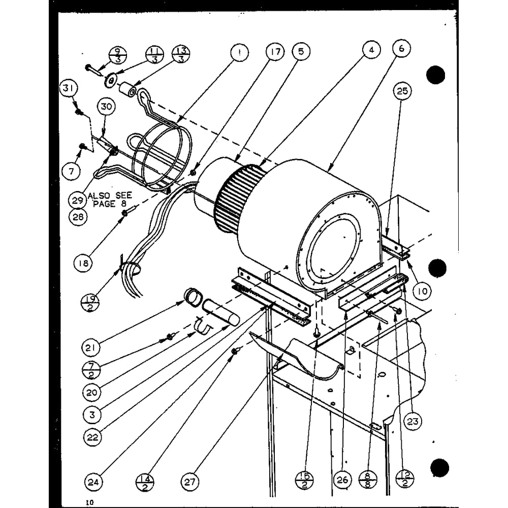 Diagram 1 Diagram and Parts List for GCI140A35 P9811208F Amana Furnace