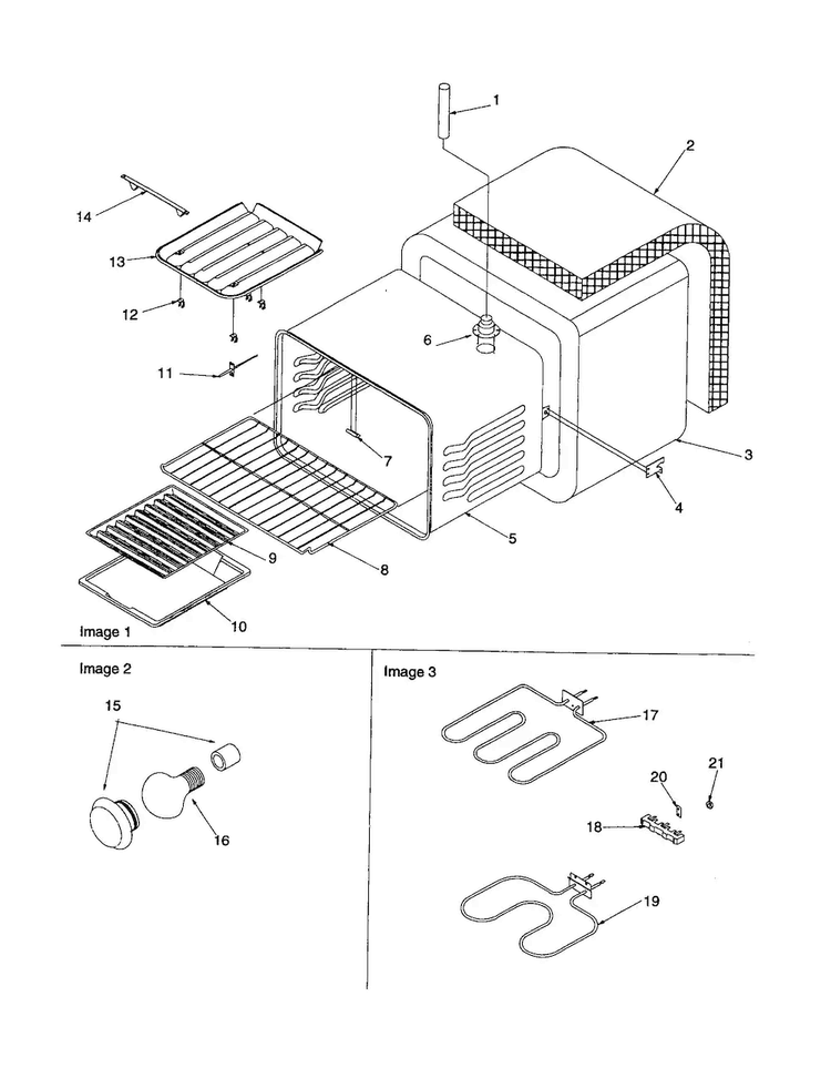Cavity Diagram and Parts List for ARRS6550E-P1143905NE  Amana Range