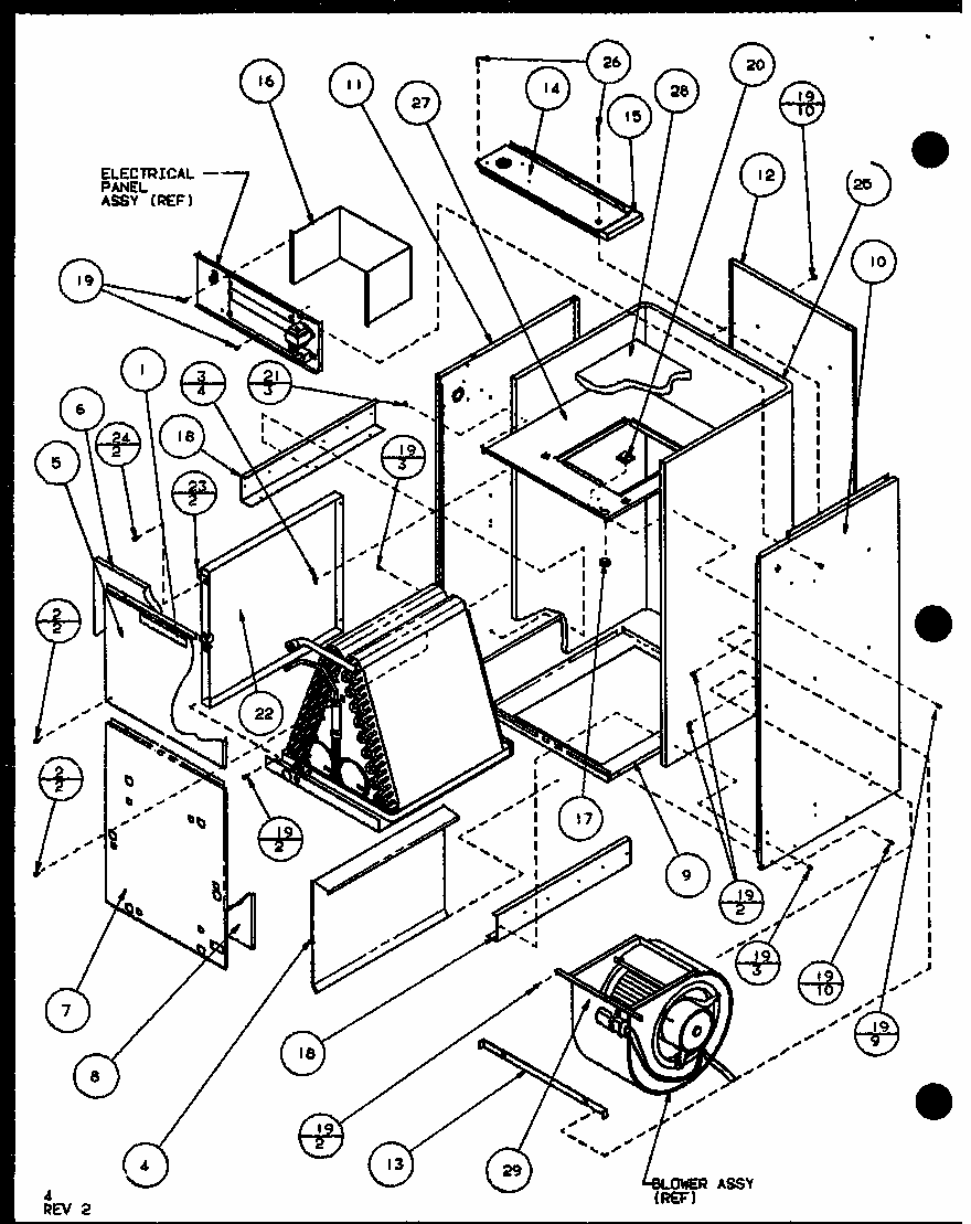Section 2 Diagram and Parts List for BCAA30T002A P1102006C Amana Air Conditioner