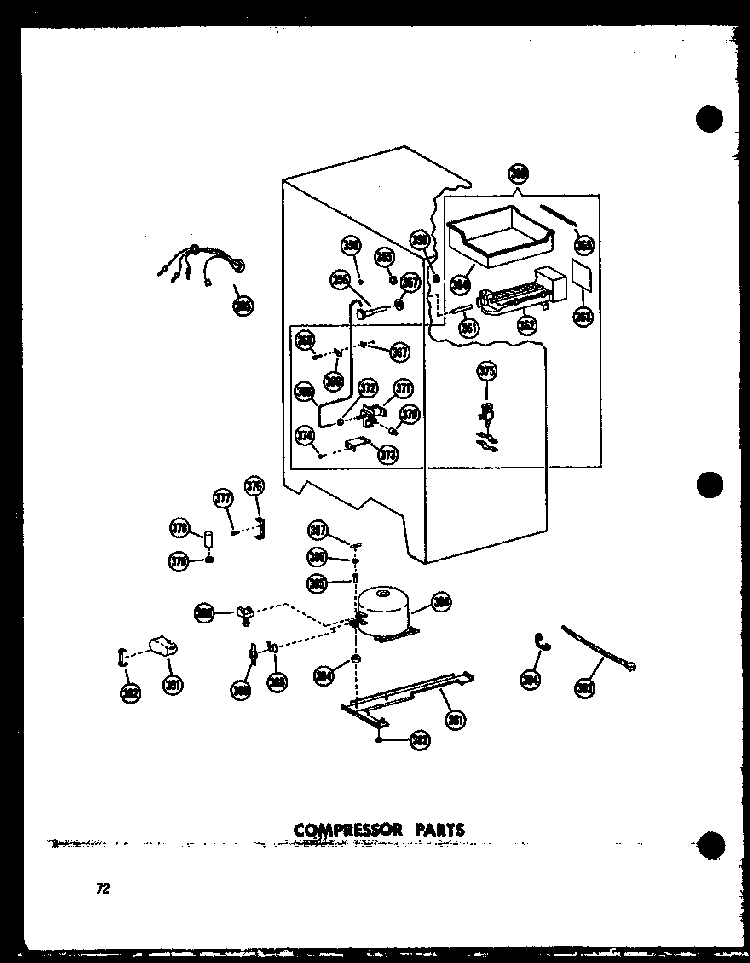 Compressor Parts Diagram and Parts List for SD19W-C-P60340-36WC  Amana Refrigerator