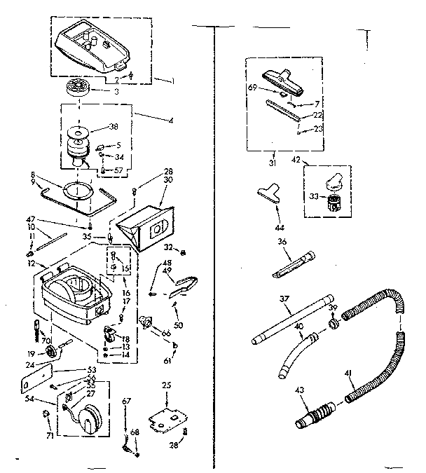 Unit Parts Diagram and Parts List for 11620403  Kenmore Filters & Accessories