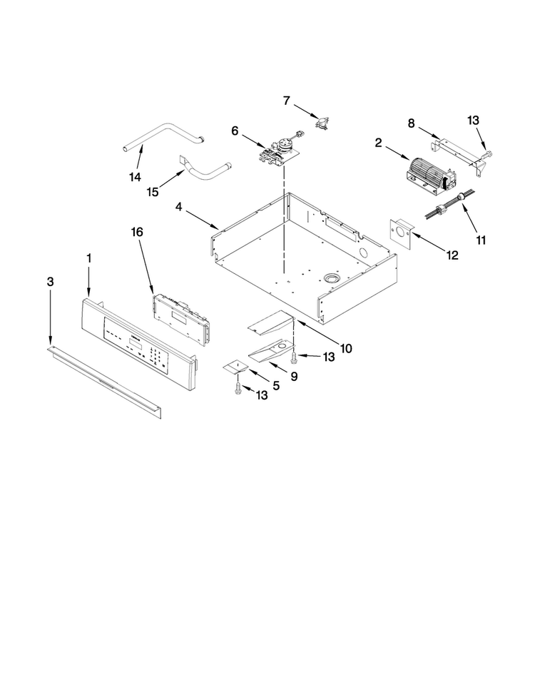 Control Panel And Internal Controls Diagram and Parts List for MEW5627DDW16  Maytag Wall Oven