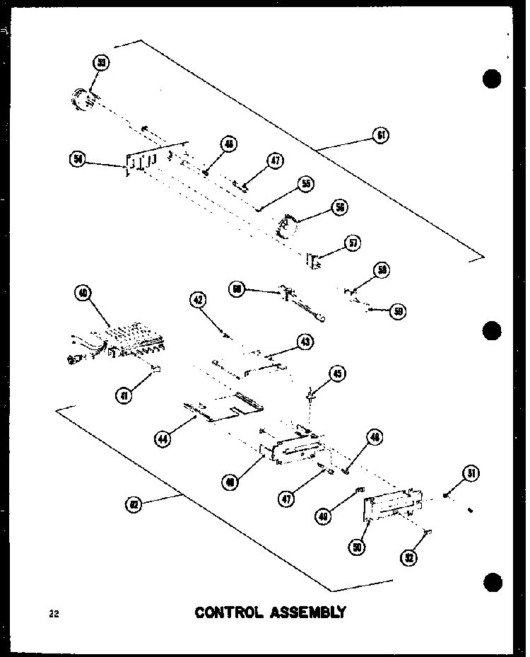 Section 3 Diagram and Parts List for RC-20 P72100-5M Amana Microwave