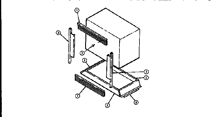 Trim Diagram and Parts List for WM2720B M167B Jenn-Air Wall Oven