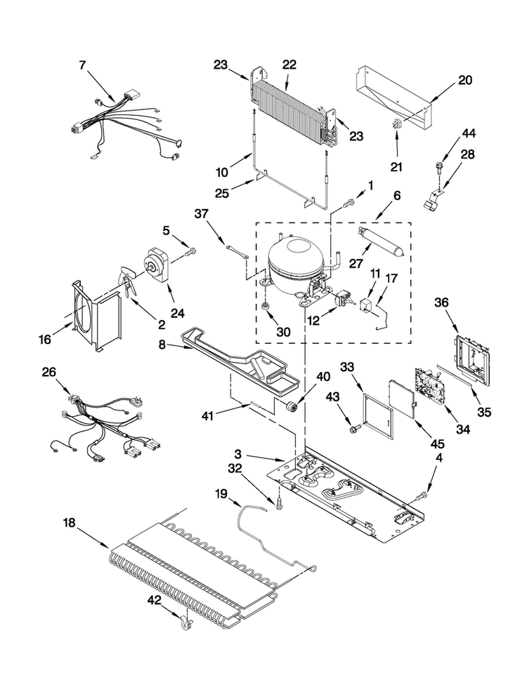 Unit Parts Diagram and Parts List for MFD2562VEB9  Maytag Refrigerator