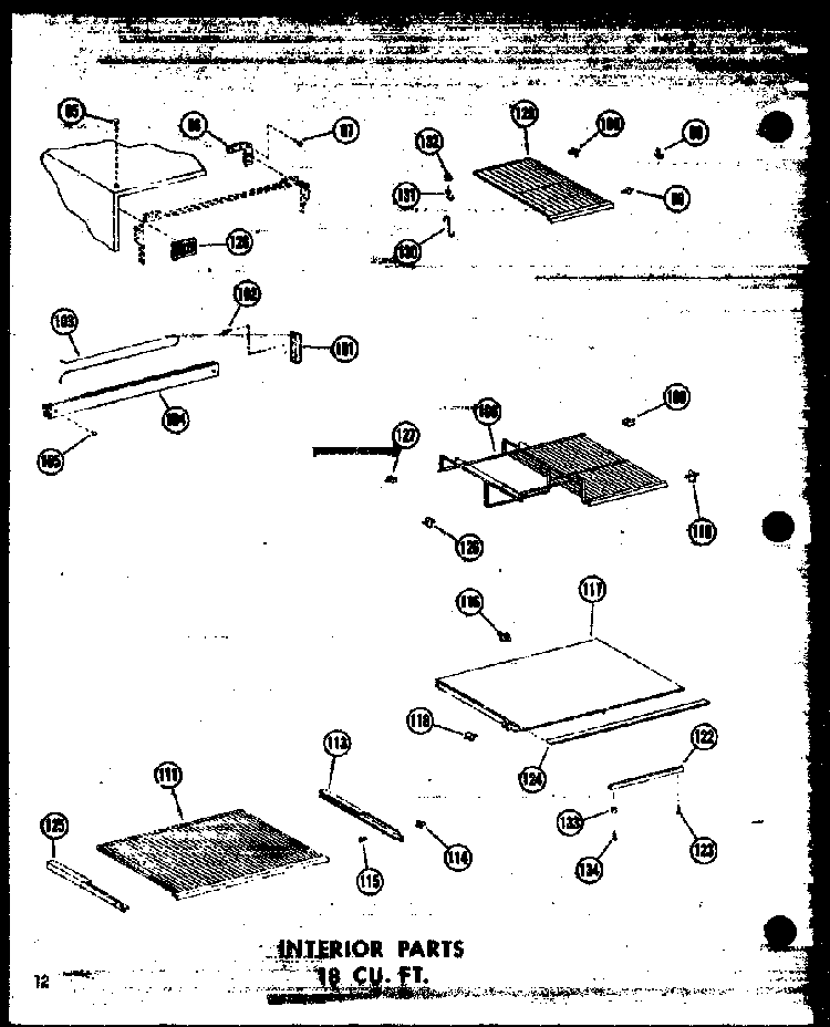 Section 4 Diagram and Parts List for TD20W-P60303-62W  Amana Refrigerator