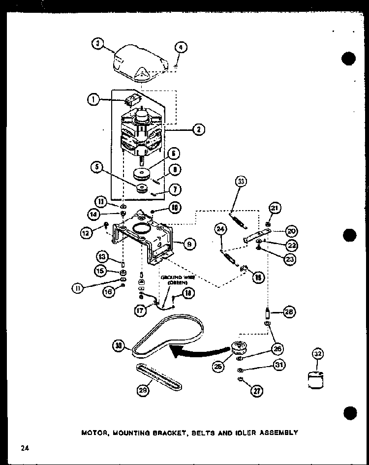 Section 2 Diagram and Parts List for LW1201 P1110510W Amana Washer
