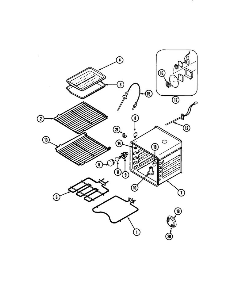Oven Diagram and Parts List for W30400PV  Jenn-Air Wall Oven