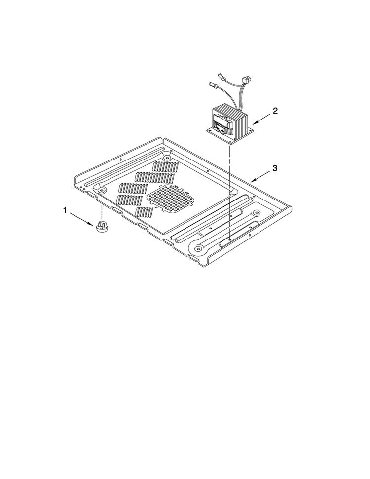 Base Plate And Convection Parts Diagram and Parts List for AMC5101AAW14  Amana Microwave