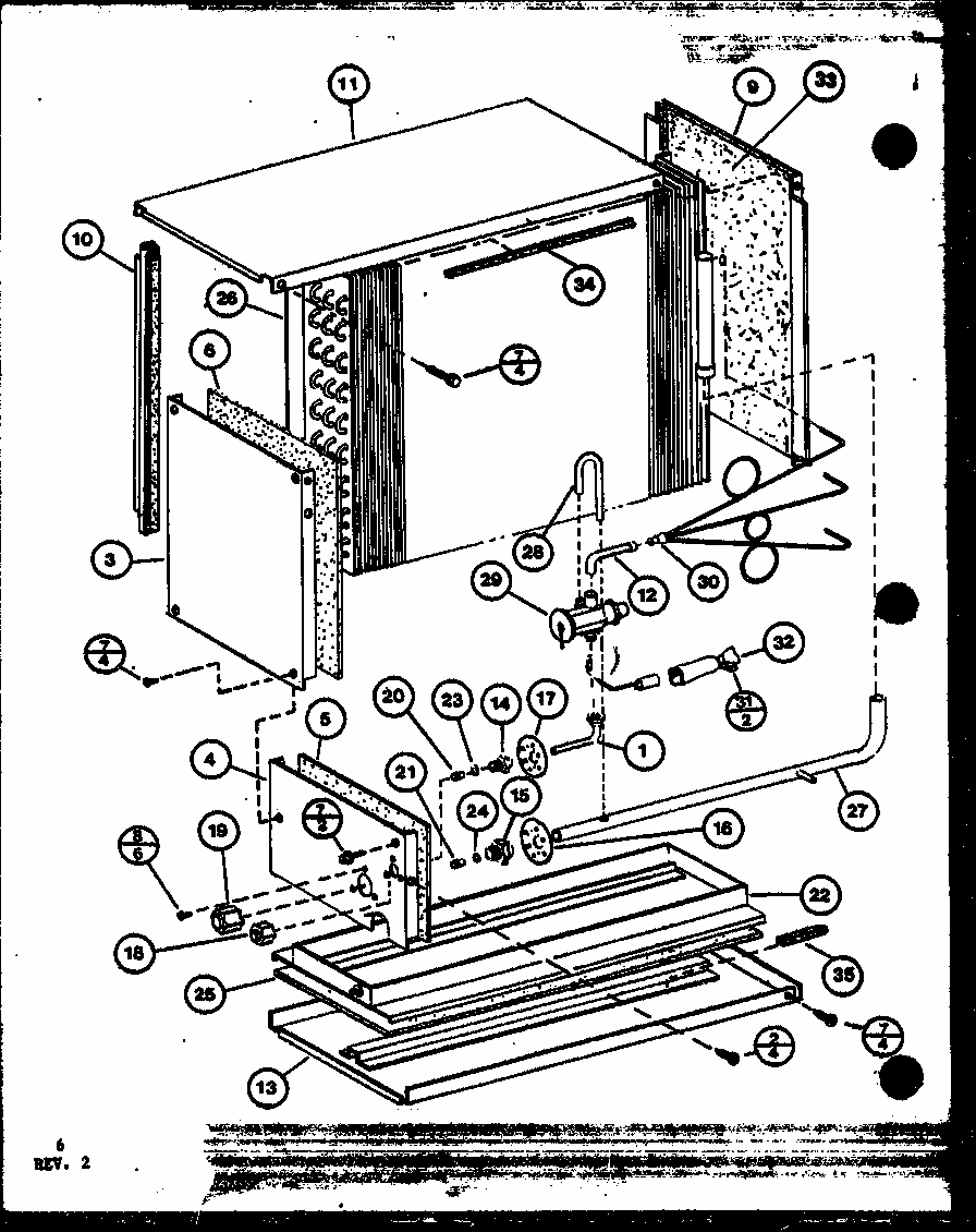 (scfc18hohb/p9920001c) (scfc24hohb/p9920002c) Diagram and Parts List for SCFC24HOHD P1100901C Amana Air Conditioner