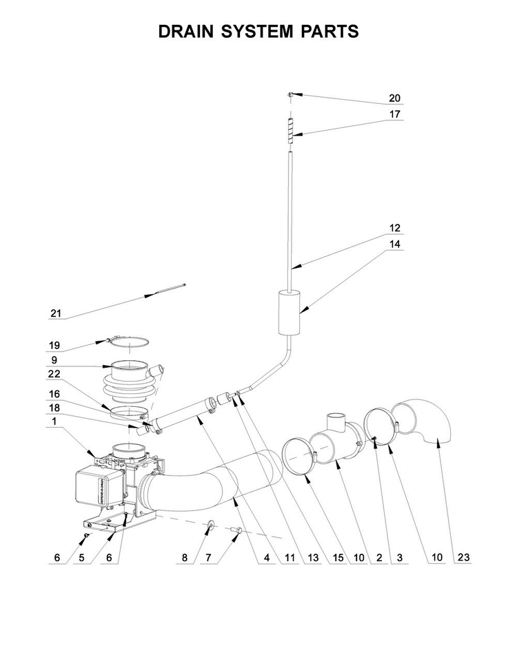 Drain System Parts Diagram and Parts List for MXS65PDATS  Maytag Washer