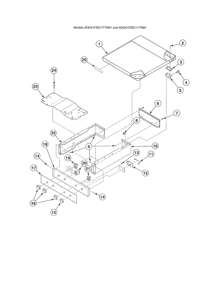 Control Cabinet/controls Diagram and Parts List for ADE30RGS171TW01  Speed Queen Dryer
