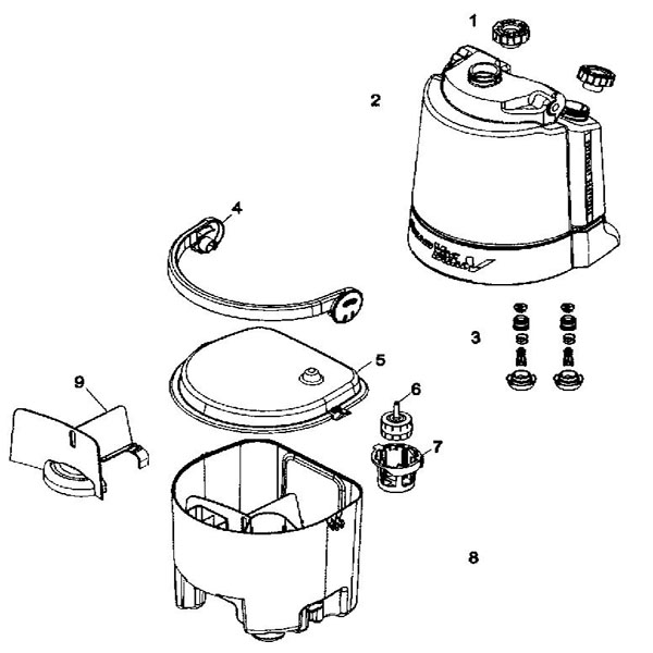 Diagram 4 Diagram and Parts List for F7412  Hoover Steamer