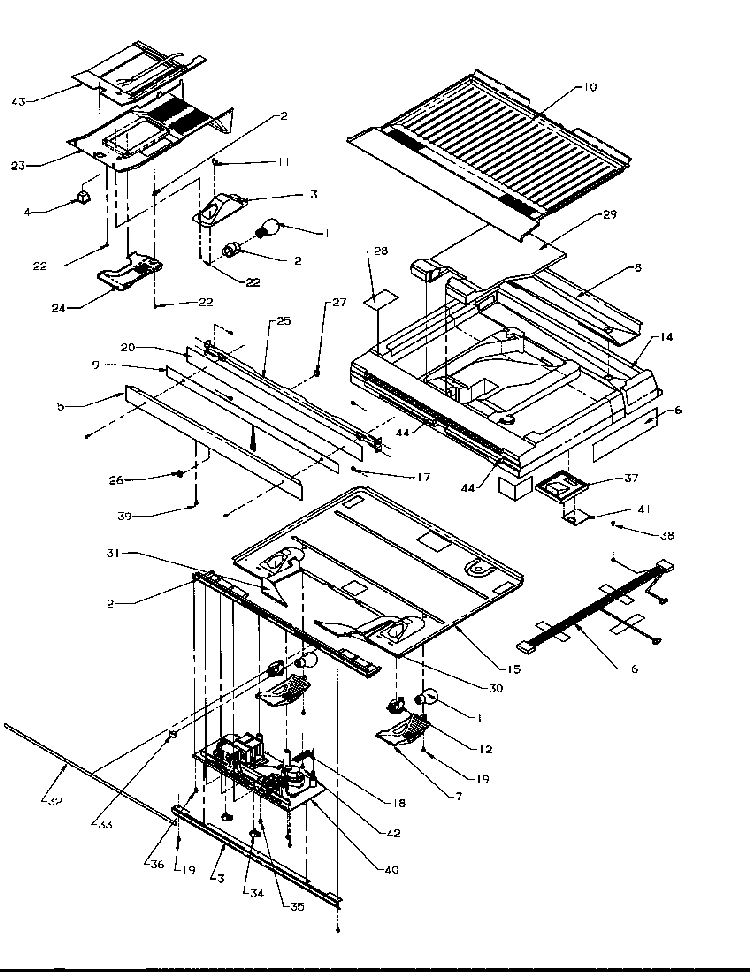Divider Block Diagram and Parts List for TP21A3L-P1181503WL  Amana Refrigerator