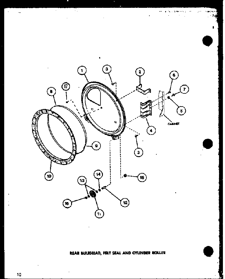 Section 3 Diagram and Parts List for LG2912 P7804826W Amana Dryer