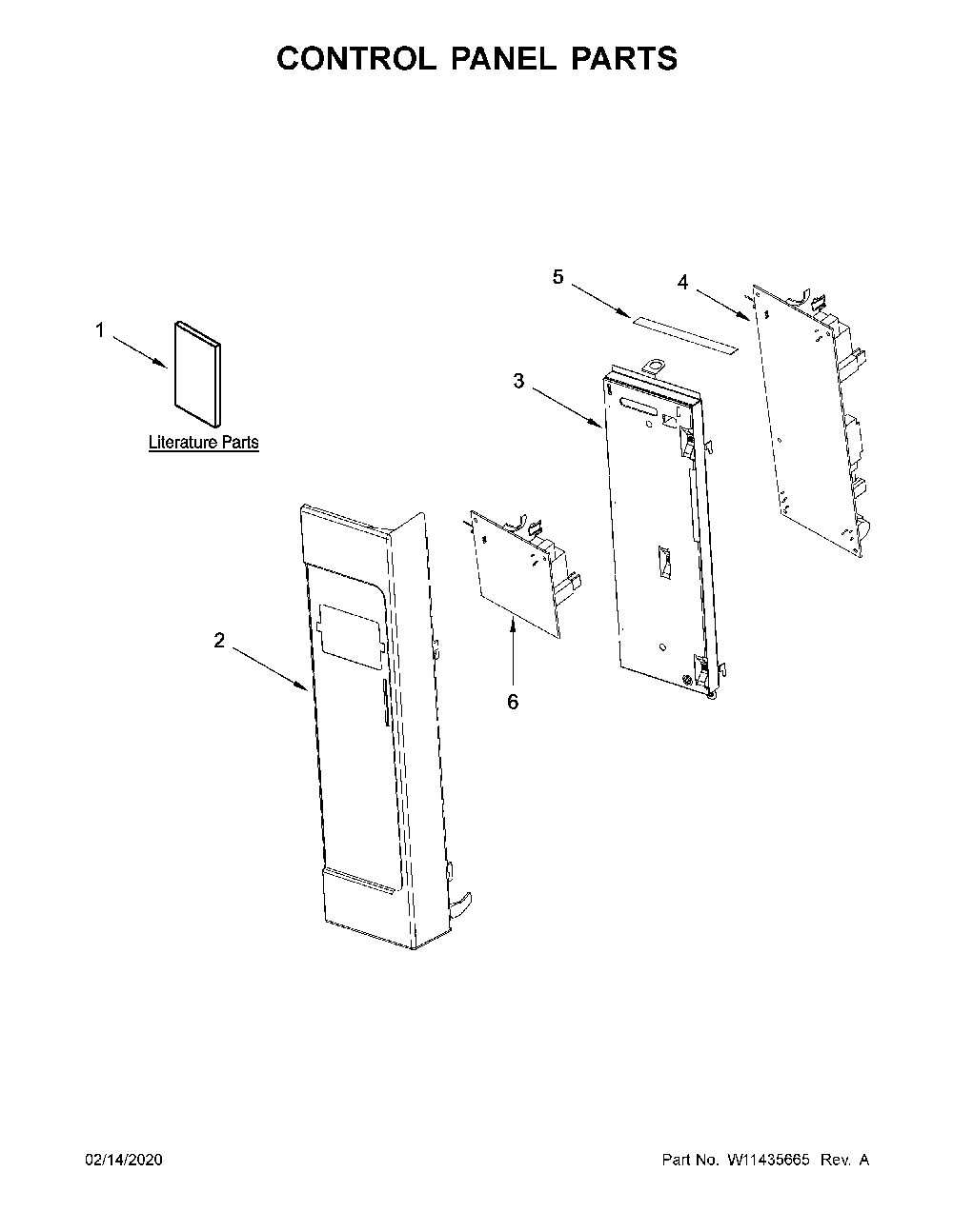 Control panel parts Diagram and Parts List for YMMV6190FZ3  Maytag Microwave