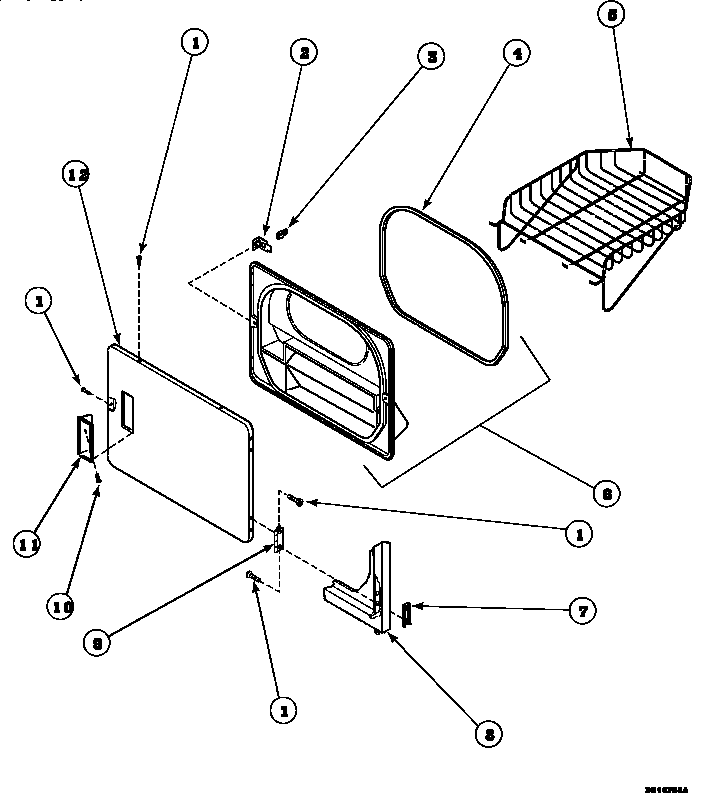 Section 6 Diagram and Parts List for LE8517W2B-PLE8517W2B  Amana Dryer