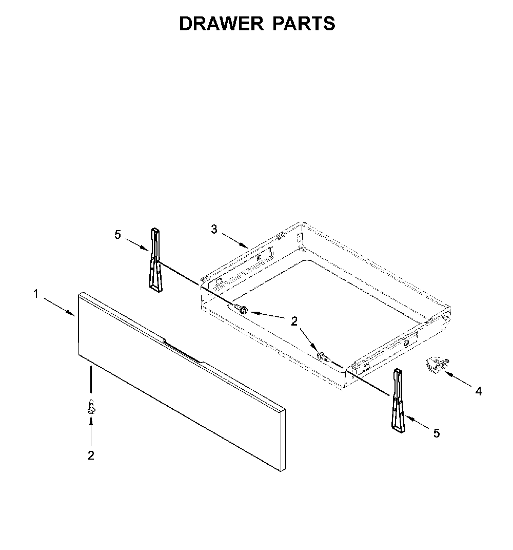 Drawer parts Diagram and Parts List for MGR6600FZ2  Maytag Range
