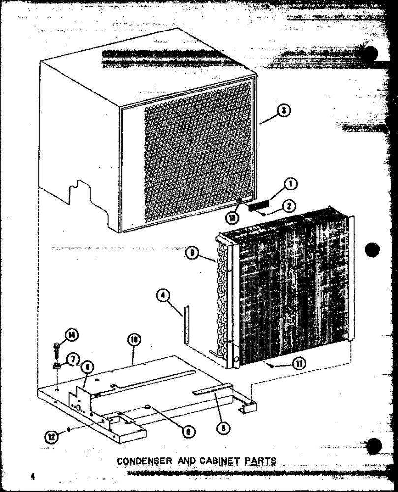 Condenser And Cabinet Parts Diagram and Parts List for CR2-1 P55200-54C Amana Air Conditioner