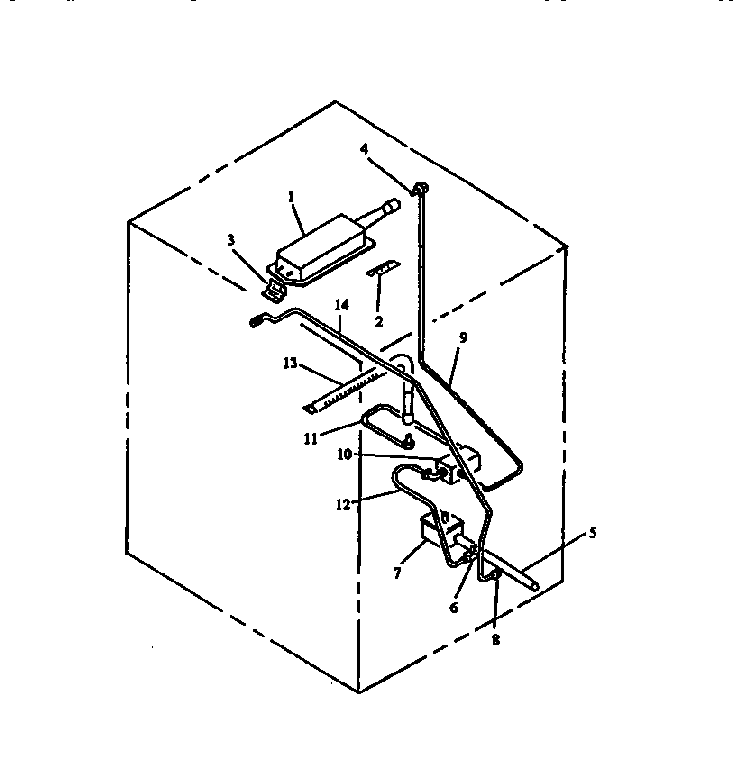 Gas Components Diagram and Parts List for RST310UK-P1130738NK  Caloric Range