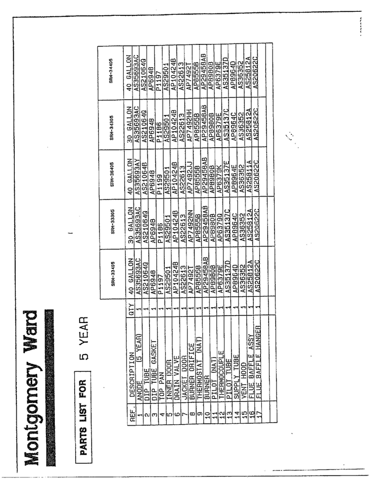 Refer To Image For Details Diagram and Parts List for 62143-0A  Admiral Refrigerator