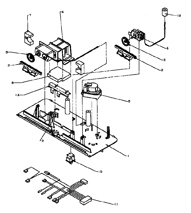 Control Panel Diagram and Parts List for TG18R3L-P1181711WL  Amana Refrigerator