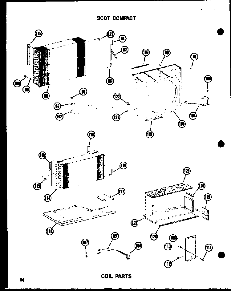 Coil Parts Diagram and Parts List for 10-2NM P54974-2R Amana Air Conditioner