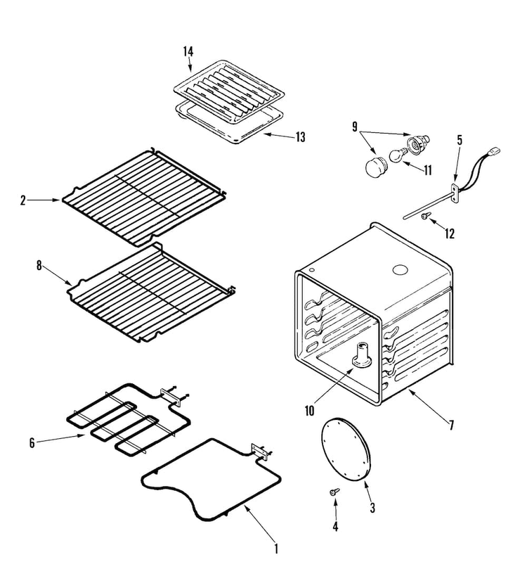 Oven Diagram and Parts List for JJW8430DDB  Jenn-Air Wall Oven