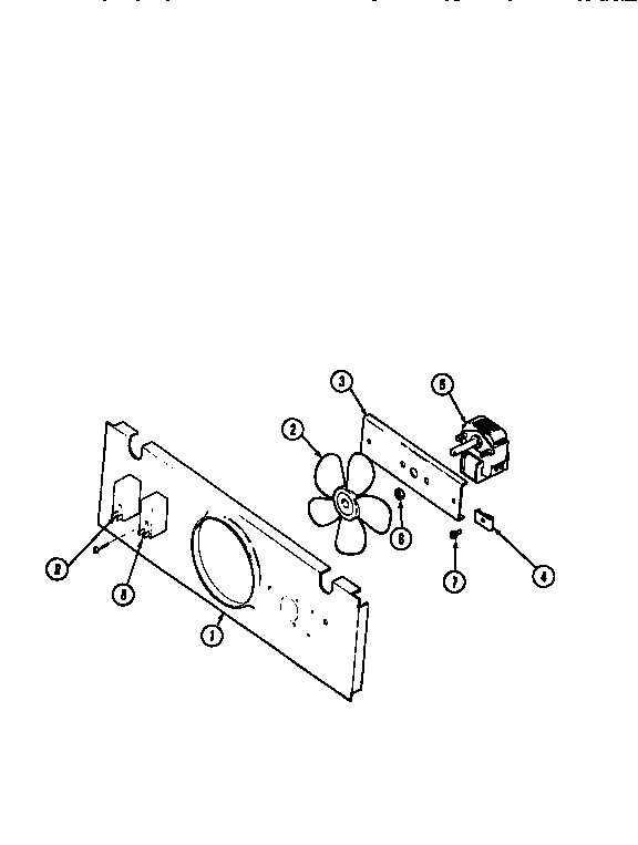 Blower Motor-cooling Diagram and Parts List for WM2750B M167B Jenn-Air Wall Oven