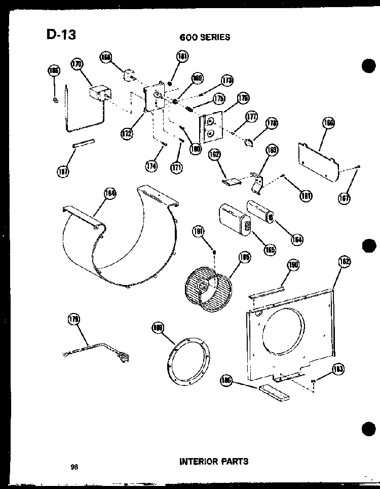 Section 6 Diagram and Parts List for 212-2JM P54655-65R Amana Air Conditioner