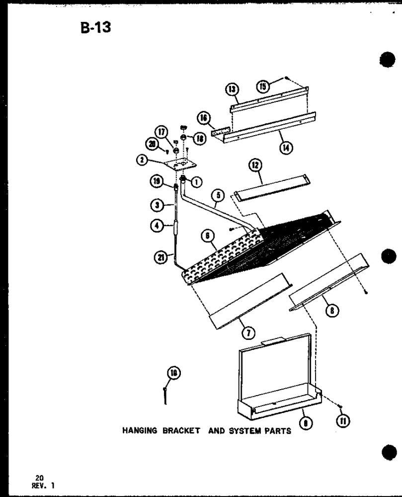 Hanging Bracket And System Parts 2 Diagram and Parts List for BBC3010M-B P67346-2C Amana Air Conditioner