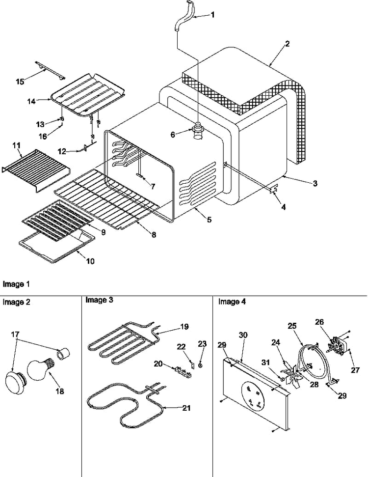 Cavity Diagram and Parts List for ARTC8600E P1143434NE Amana Range