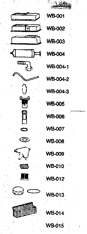 Unit Parts Diagram and Parts List for 20030  Kenmore Washer