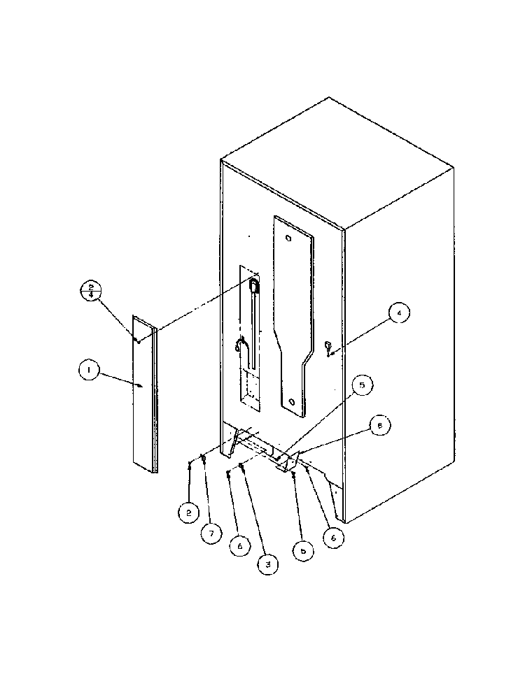 Cabinet Back Diagram and Parts List for BZ20QW-P1125511WW  Amana Refrigerator