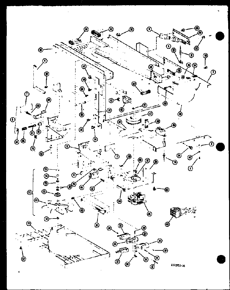Antenna Assembly Diagram and Parts List for RRL-10A P74267-1M Amana Microwave