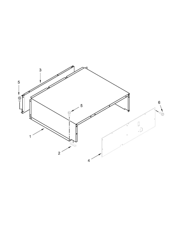 Top Grille And Unit Cover Parts Diagram and Parts List for JB36NXFXLE00  Jenn-Air Refrigerator