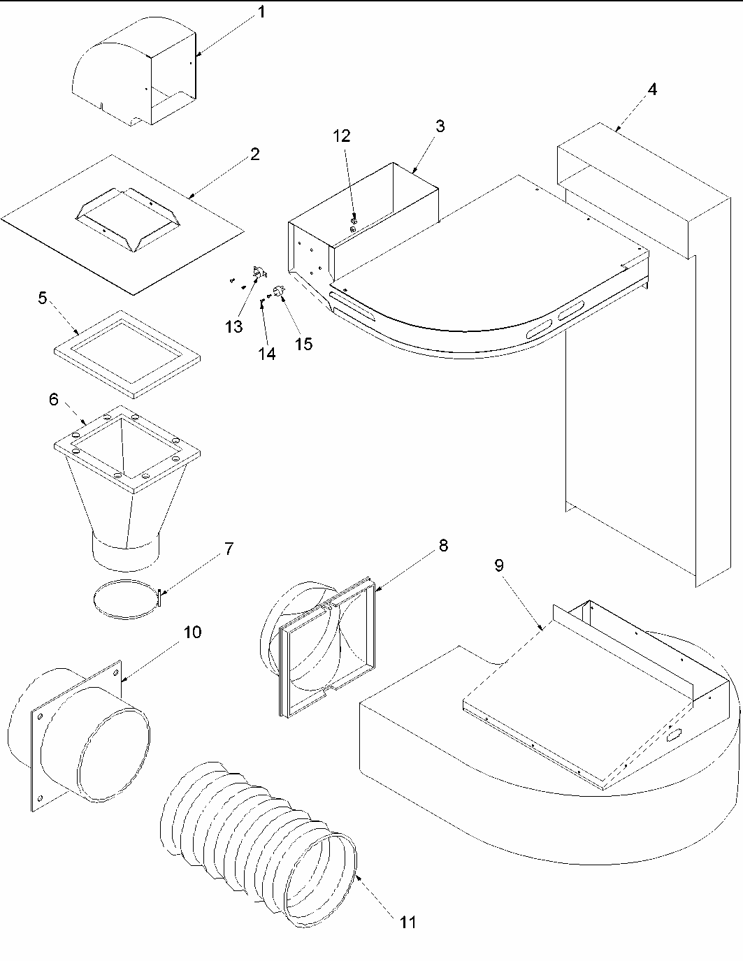 Vent (acl200 Grill For All Agsd's) Diagram and Parts List for ACL200-P1133392N  Amana Range